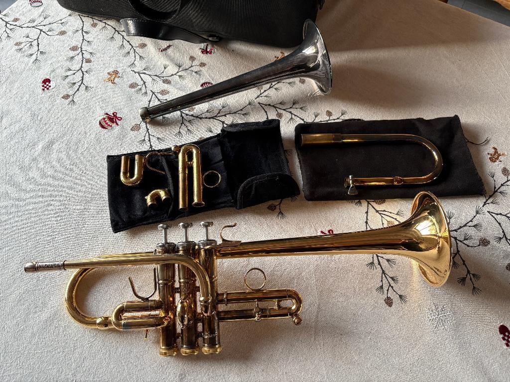 Trompette Stomvi Master Ré/Mib, Musique & Instruments, Enlèvement ou Envoi, Utilisé, Trompette en Mi, Avec valise