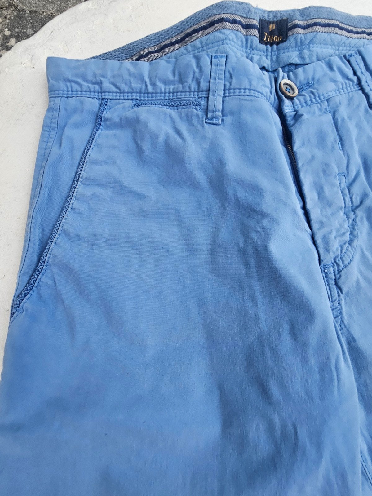 Mooie comfortabele herenshort ZILTON T31 - NP €159.00, Kleding | Heren, Broeken en Pantalons, Verzenden, Zo goed als nieuw, Blauw