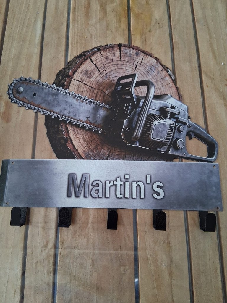 Gepersonaliseerde sleutelhouder Kettingzaag 'Martin's', Overige typen, Onbekend, Nieuw, Ophalen of Verzenden