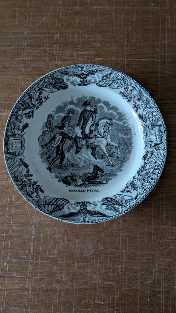 Een ceramiek bord van Napoleon, Antiquités & Art, Enlèvement