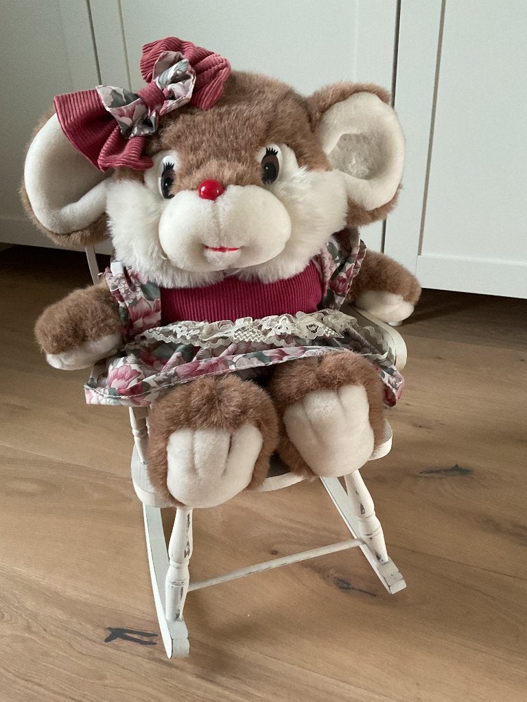 Schommelstoeltje met muis, Kinderen en Baby's, Speelgoed | Poppen, Ophalen, Zo goed als nieuw, Overige typen