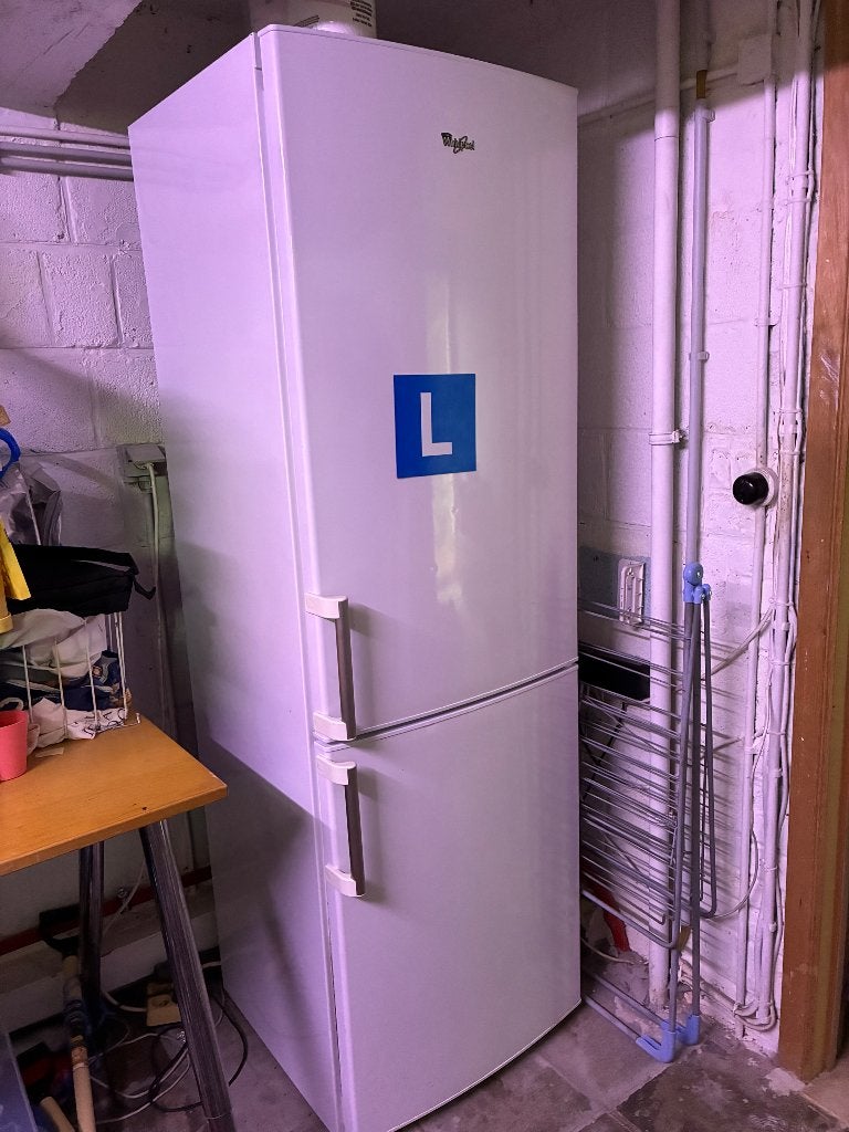 réfrigérateur Whirlpool, Avec compartiment congélateur, 160 cm ou plus, Enlèvement, Utilisé