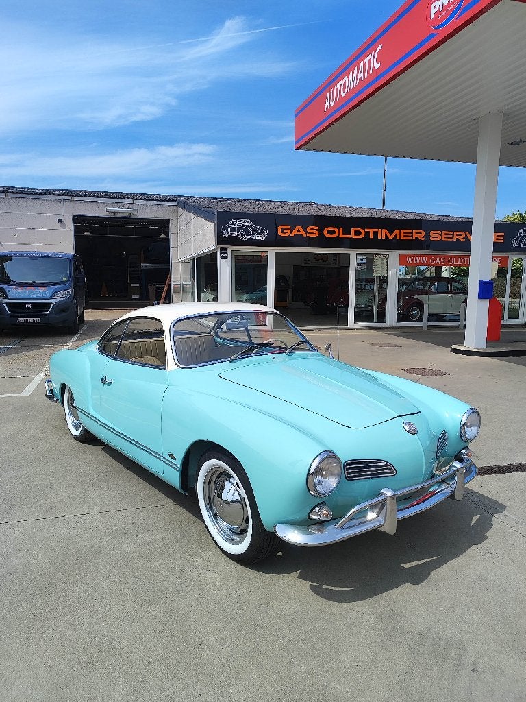 Vw karmann ghia 1964 volledig gerestaureerd + gekeurd, Auto's, 4 zetels, Achterwielaandrijving, 4 cilinders, Blauw