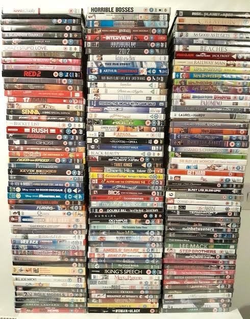 Lot de 200 DVD, Tous les âges, Français, Enlèvement, Utilisé