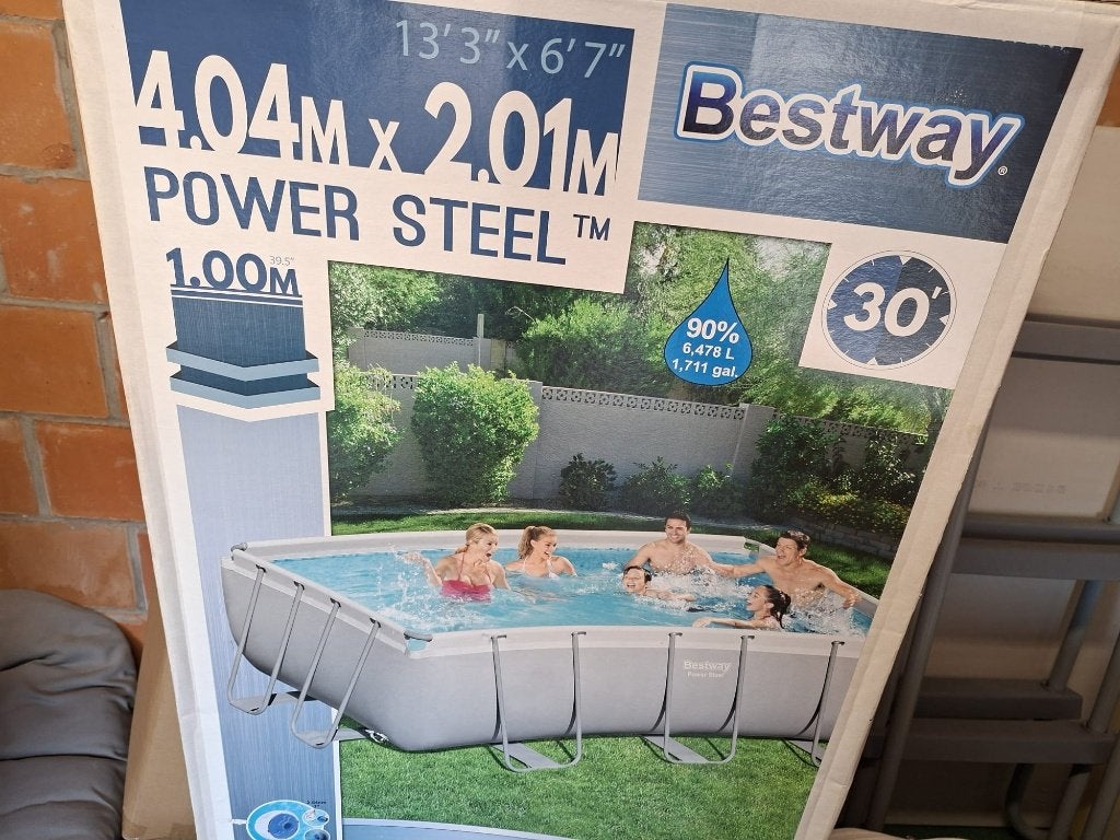 Zwembad, Ophalen, 200 tot 300 cm, Zo goed als nieuw, Rechthoekig