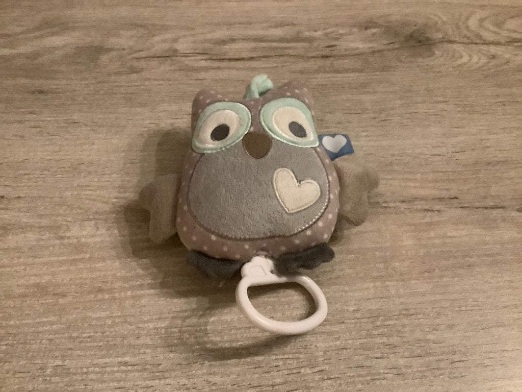 Baby Tiamo uil muziekmobiel (14 cm), Ophalen of Verzenden, Gebruikt, Mobiel, Met geluid