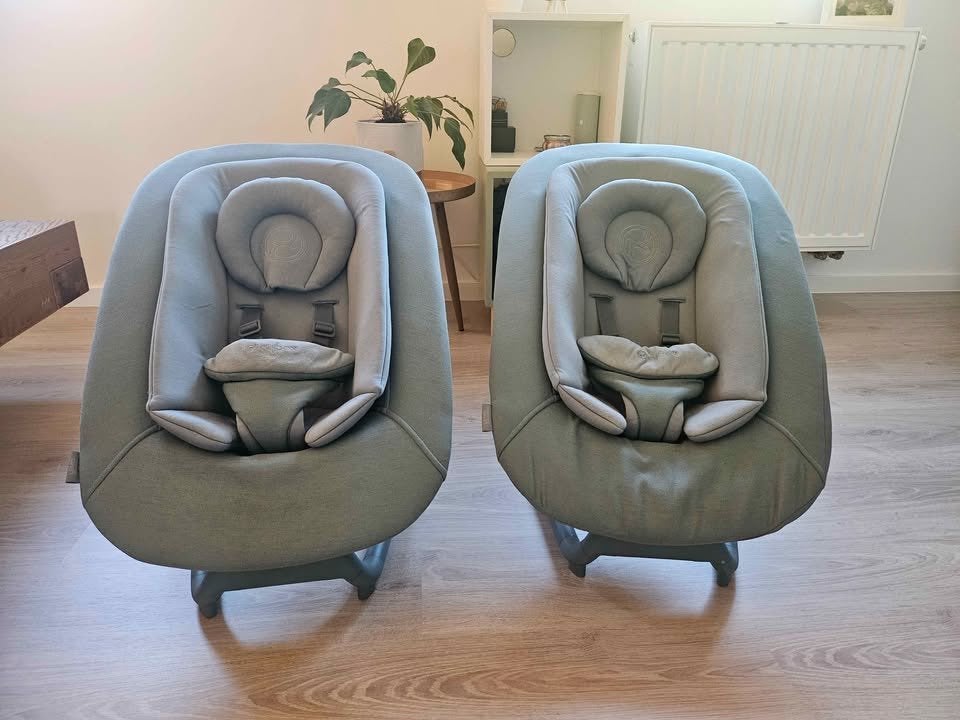 Nieuwstaat: 2x Cybex Lemo Bouncer (Set of los te koop), Autres marques, Comme neuf, Enlèvement, Avec ceinture(s)
