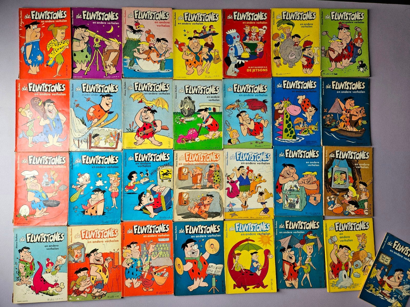 lot flintstones boekjes jaren 60, Boeken, Ophalen