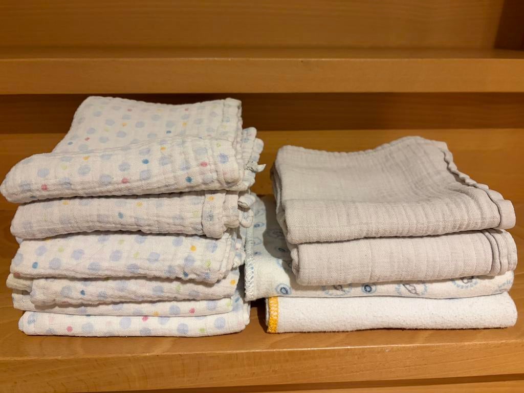 Set van 10 tetradoeken, Kinderen en Baby's, Badjes en Verzorging, Ophalen, Gebruikt, Overige typen