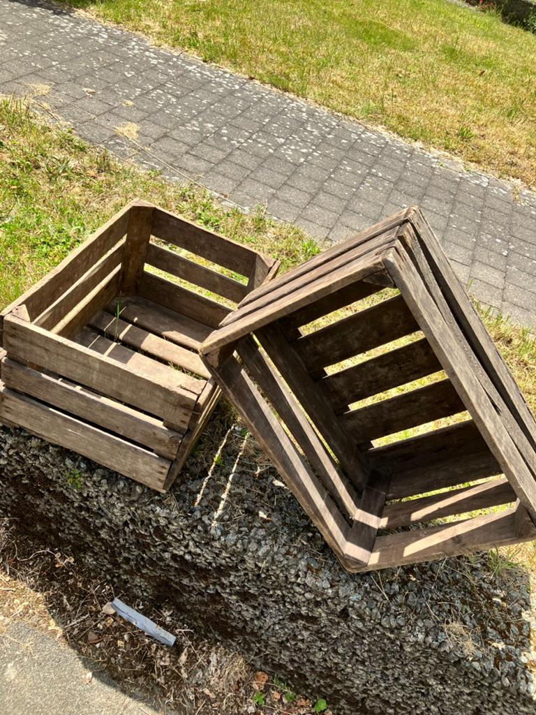 Caisses de pommes robustes, Enlèvement, Utilisé, Boîte ou Caisse
