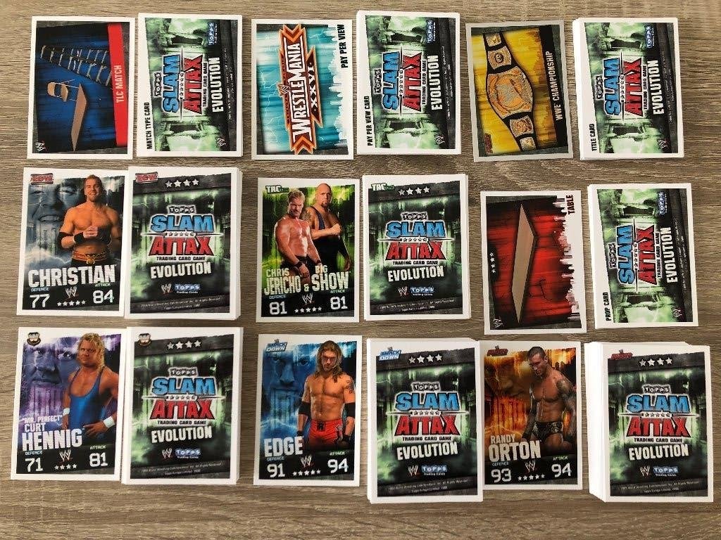 2009 Topps WWE Slam Attax Trading Card Game (186 cards), Ophalen of Verzenden