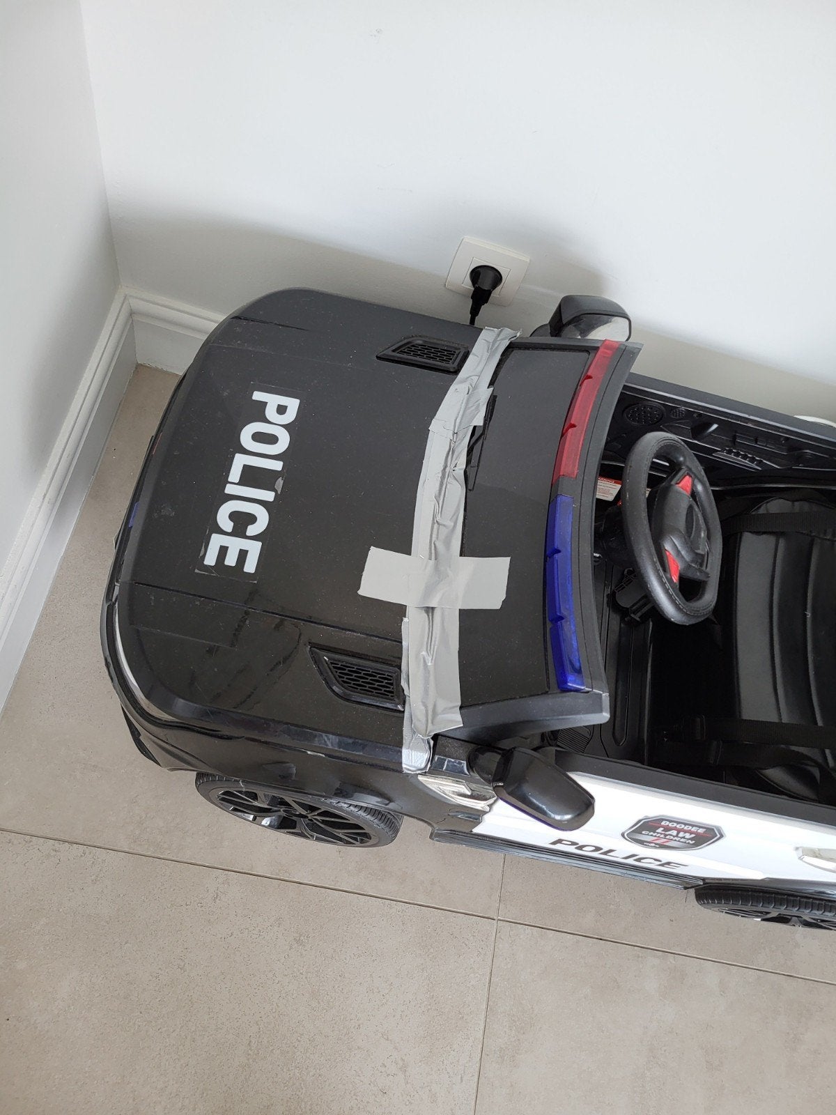 Elektrische kinder auto, Ophalen