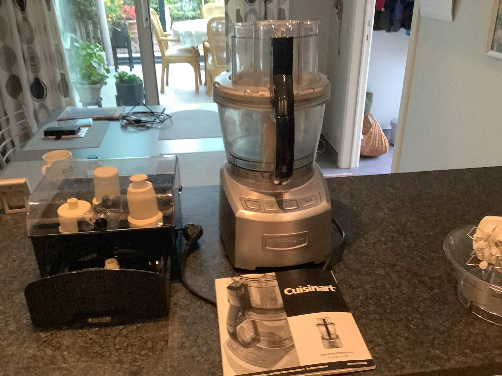 Zwart grijze keukenrobot, Cuisinart food processor, Elektronische apparatuur, Ophalen, Zo goed als nieuw