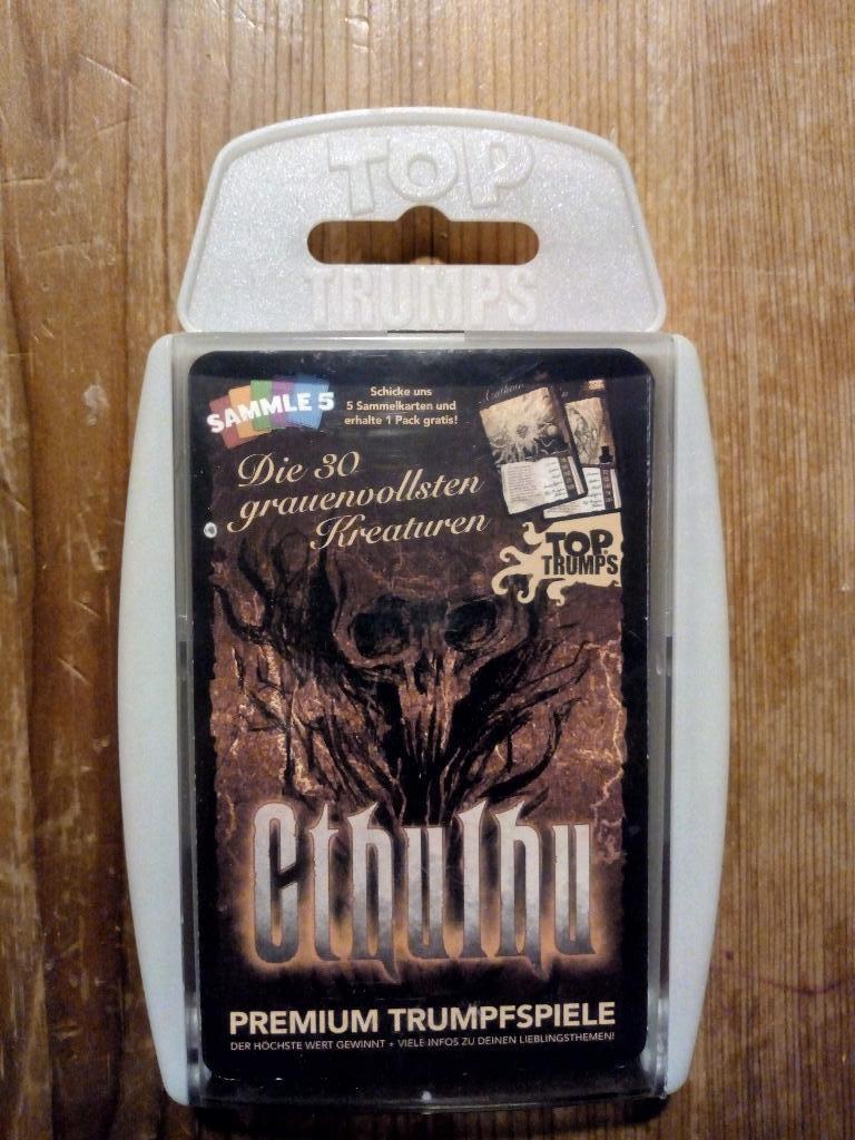 Cthulhu Top Trumps, Ophalen of Verzenden, Zo goed als nieuw, Kwartet(ten)