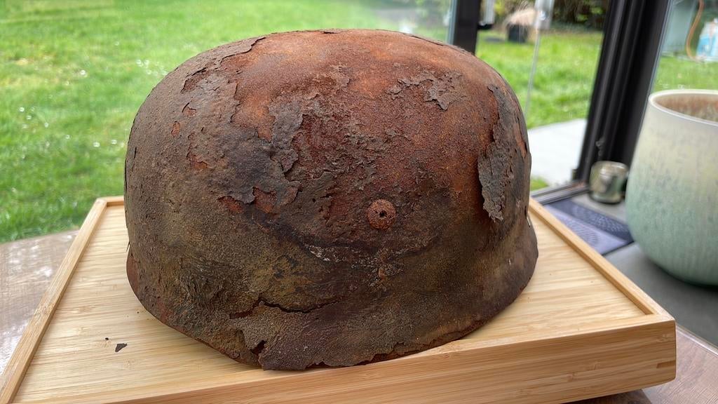 Duitse PARA-helm uit de Tweede Wereldoorlog, Verzamelen, Ophalen of Verzenden, Luchtmacht, Helm of Baret