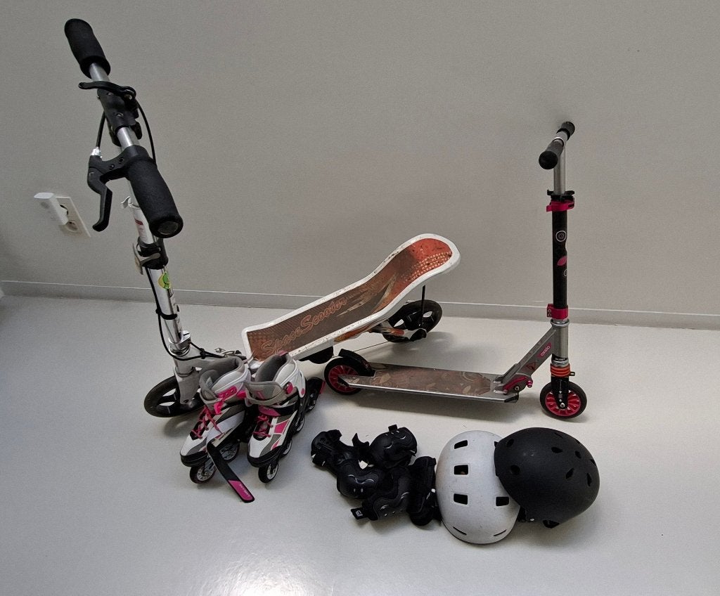 rolschaatsen en steps en toebehoren, Ophalen, Gebruikt, Gewone step, Oxelo (Decathlon)