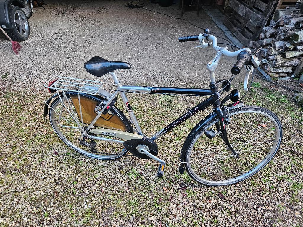Norta herenfiets, Fietsen en Brommers, Fietsen | Heren | Herenfietsen, Gebruikt, Velgrem, Versnellingen, Ophalen