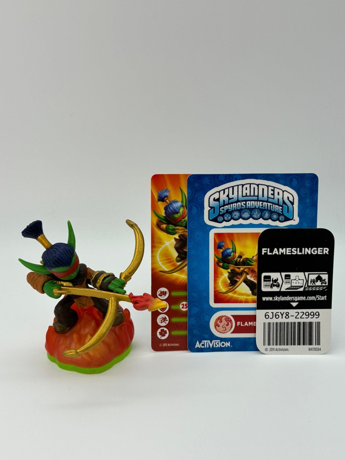Skylanders Spyro’s Adventure Flameslinger met sticker+kaart, Verzenden, Zo goed als nieuw