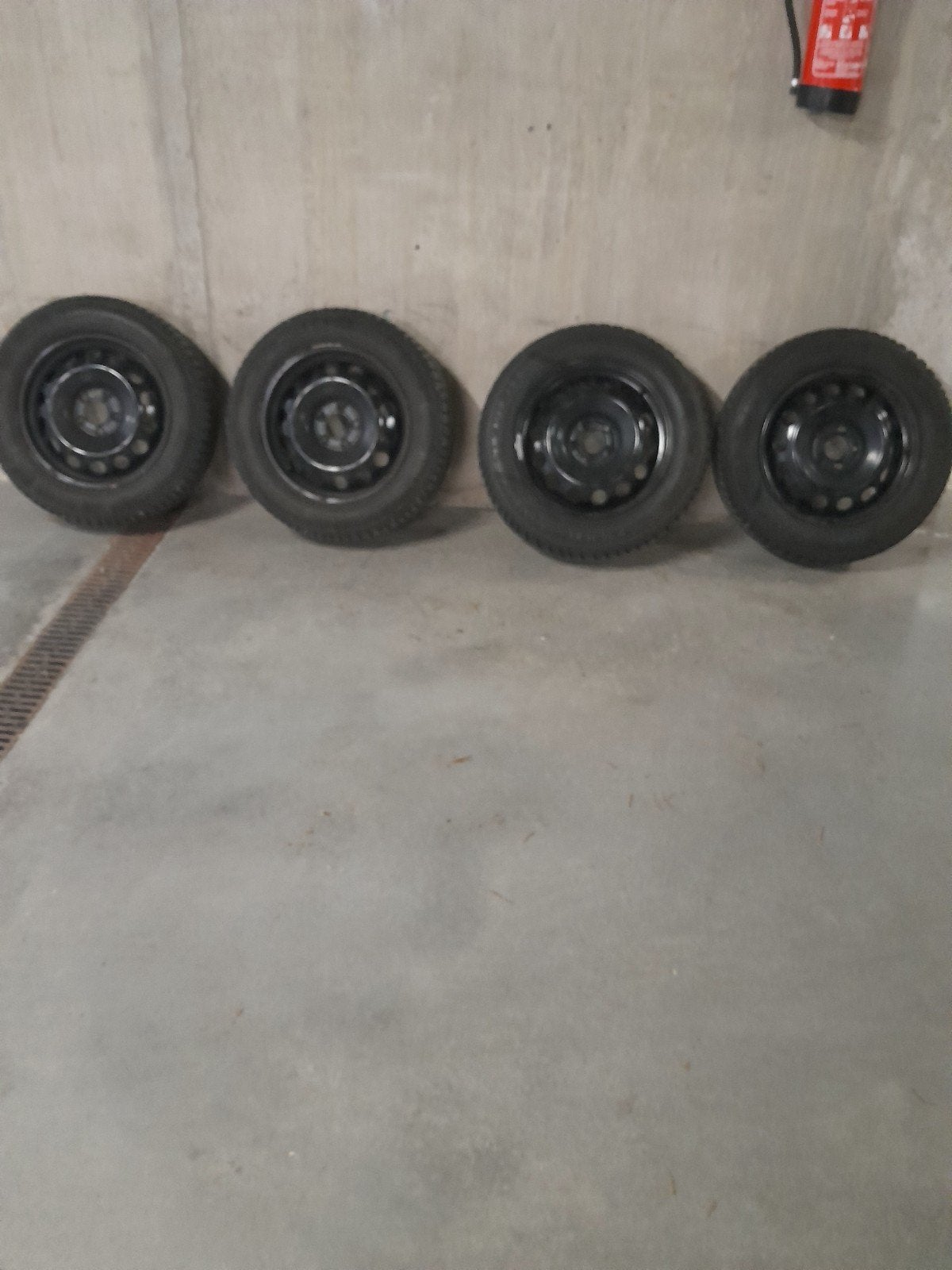 4 winterbanden op velg, Ophalen