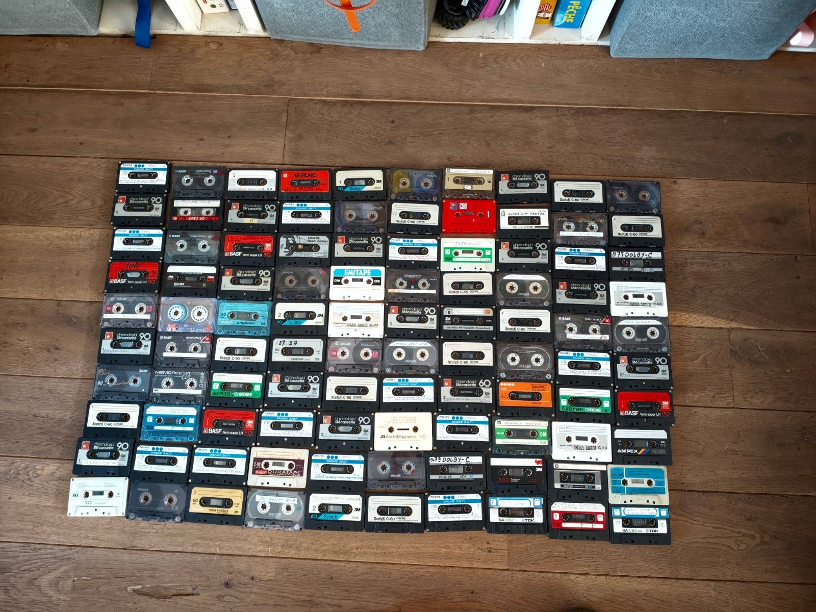 Lot de 100 K7 audio ( C ) sans boitier, CD & DVD, Cassettes audio