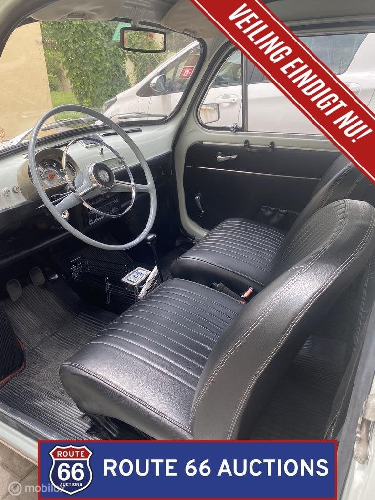 SEAT 600 E | 1972 | Route 66 Auctions, Auto's, Zwart, Bedrijf, Handgeschakeld, Overige carrosserie