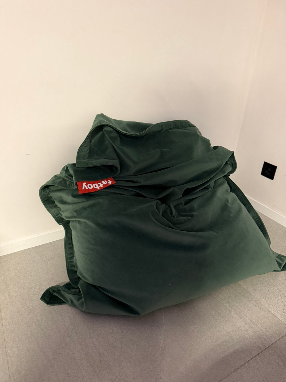 Zitzak XL fatboy deep green, Ophalen of Verzenden, Zo goed als nieuw, Zitzak