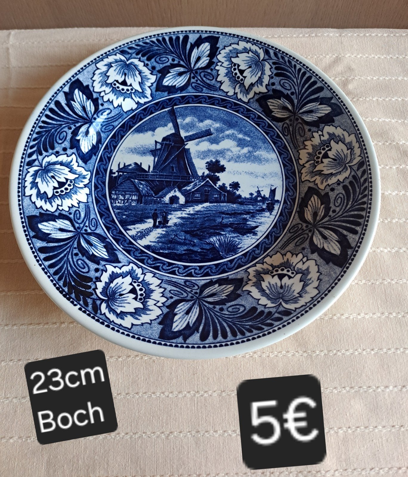 wandbord Boch, Ophalen
