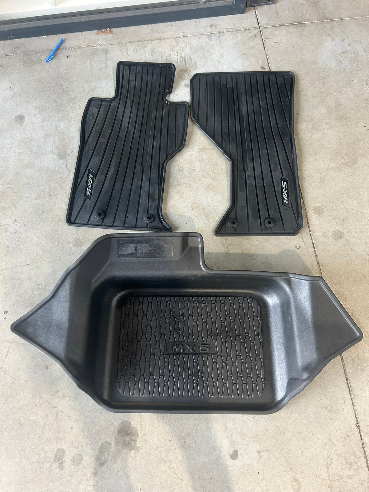 Mattenset rubber Mazda MX5 ND, Auto diversen, Automatten, Ophalen of Verzenden, Zo goed als nieuw