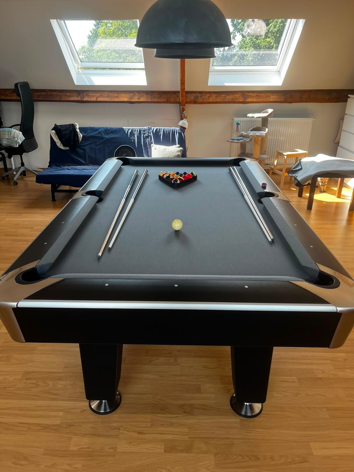 Pooltafel 7ft, Sport en Fitness, Biljarten en Poolen, Ophalen, Zo goed als nieuw, Pooltafel