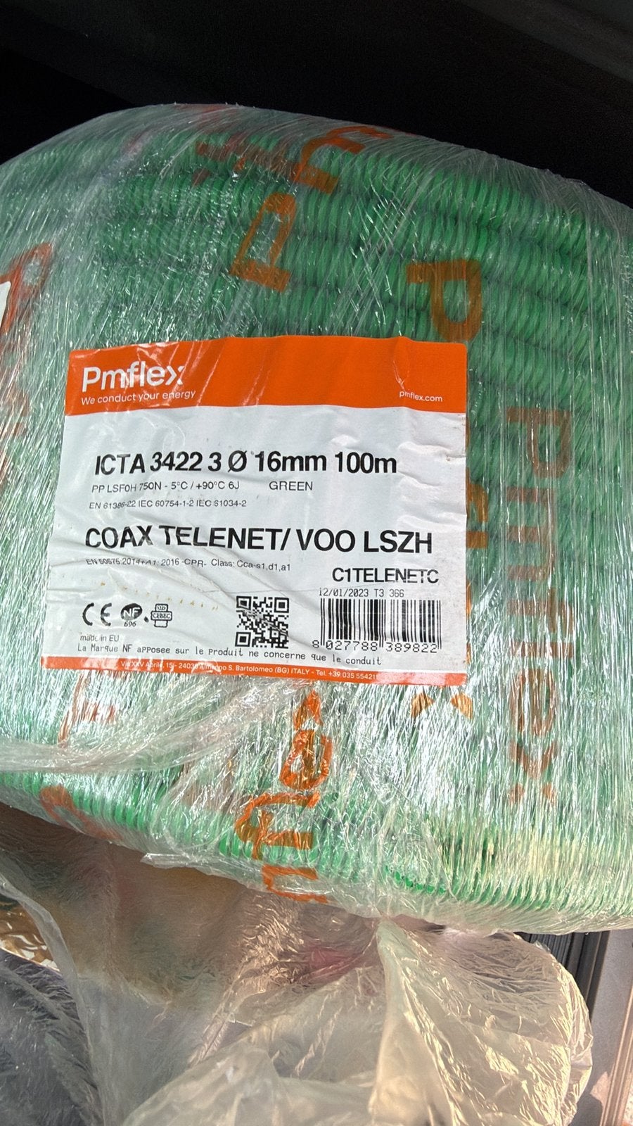 Coax kabel 100m, Ophalen, Zo goed als nieuw
