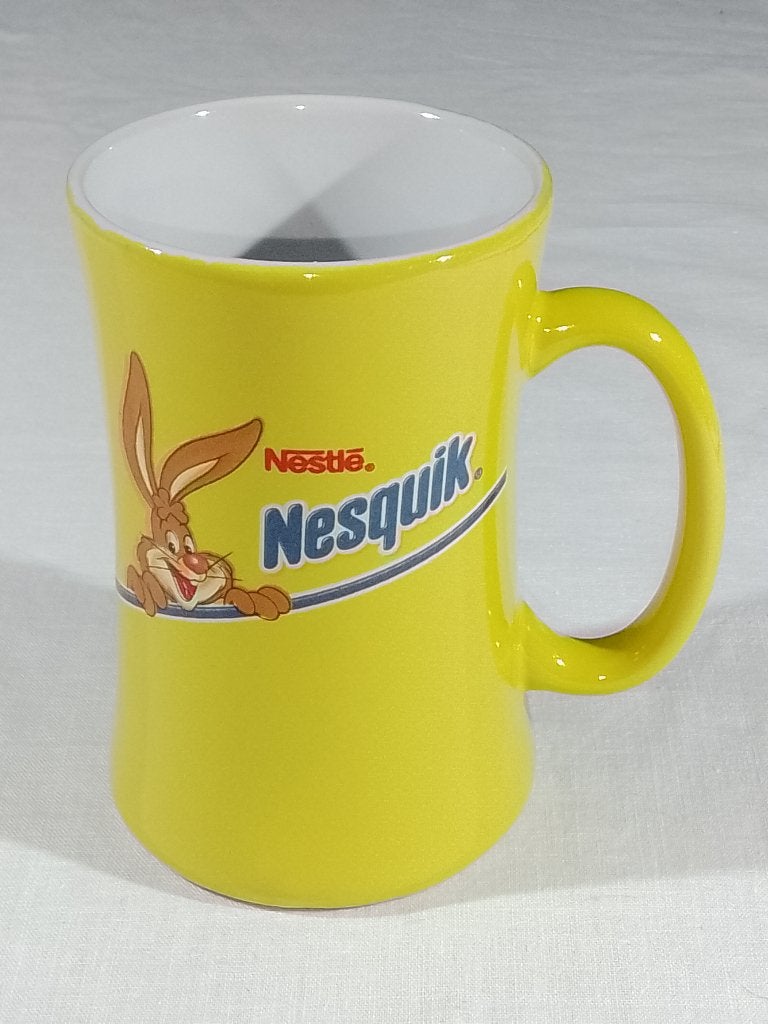 Originele Nesquik Mok Met Quicky Bunny – Nestlé Reclameartik, Verzamelen, Ophalen of Verzenden, Gebruikt, Gebruiksvoorwerp