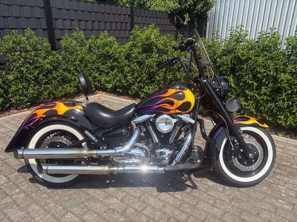 Yamaha XV1600 Wild Star Special Flame + Garantie + Onderhoud, Motoren, Motoren | Yamaha, 2 cilinders, Occasion, 1600 cc, Bedrijf
