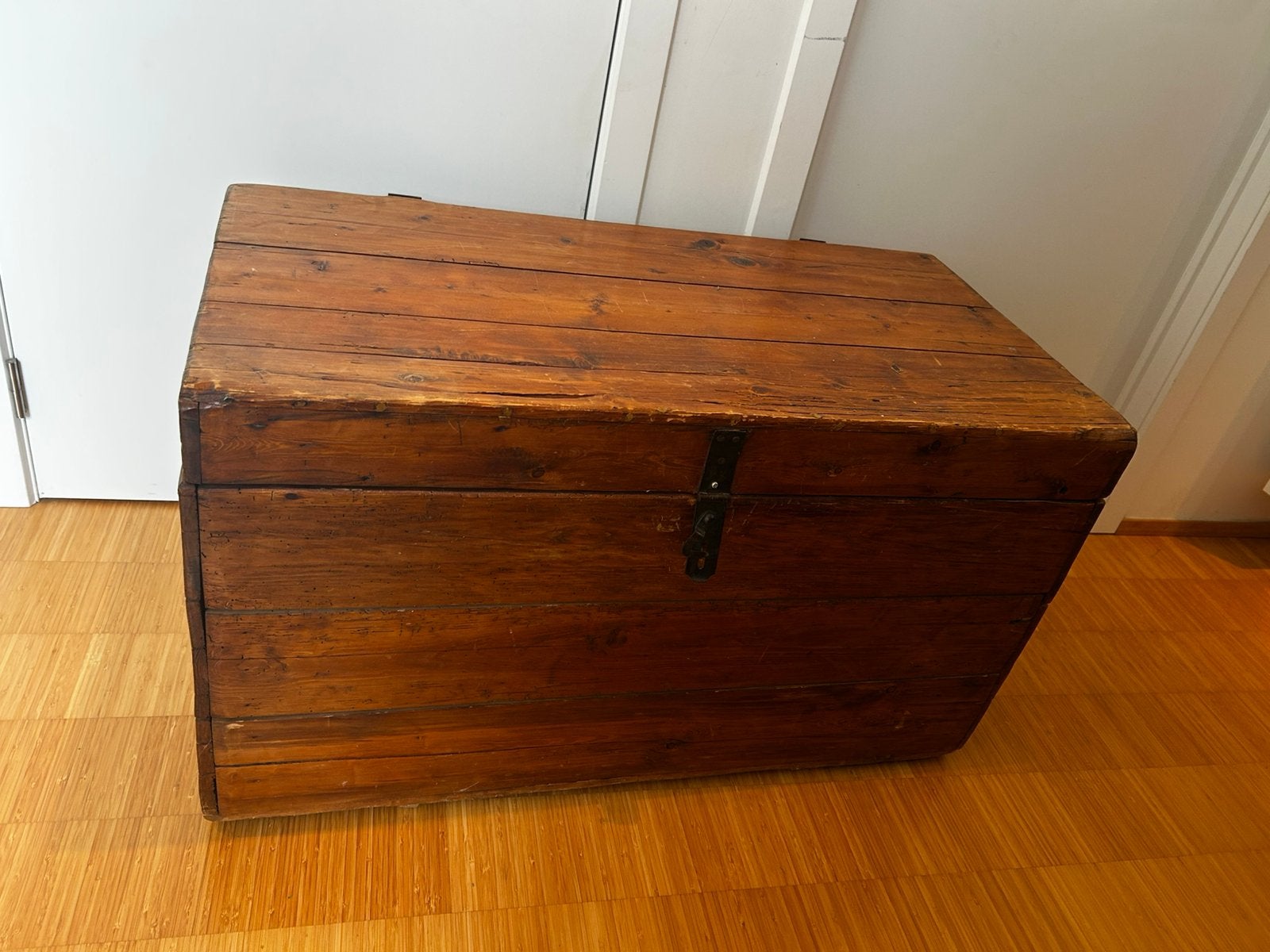 Grote houte kist, Huis en Inrichting, Woonaccessoires | Kisten, Ophalen, Gebruikt, Minder dan 50 cm, 75 tot 100 cm