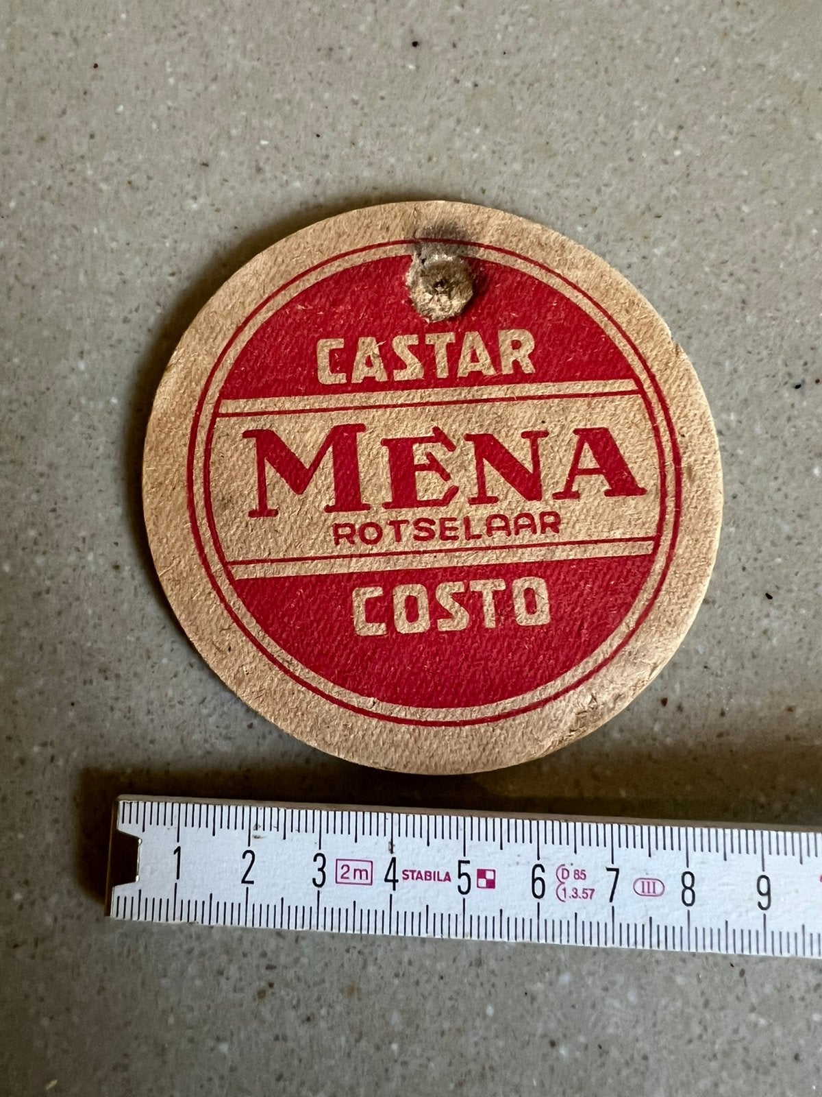 Menu de bières Mena Rotselaar Castar Costo, Collections, Envoi, Utilisé, Sous-bock, Autres marques