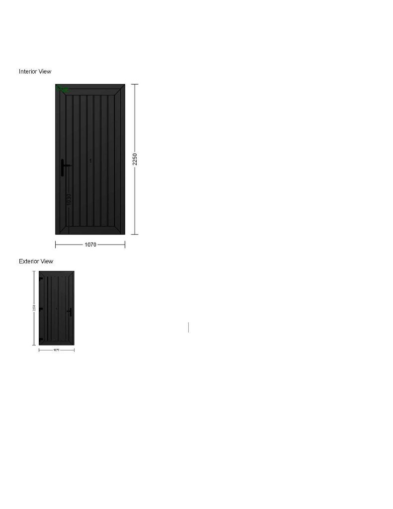 PVC Deur mat zwart nieuw, Doe-het-zelf en Bouw, Ophalen, Nieuw, Overige typen, 160 cm of meer