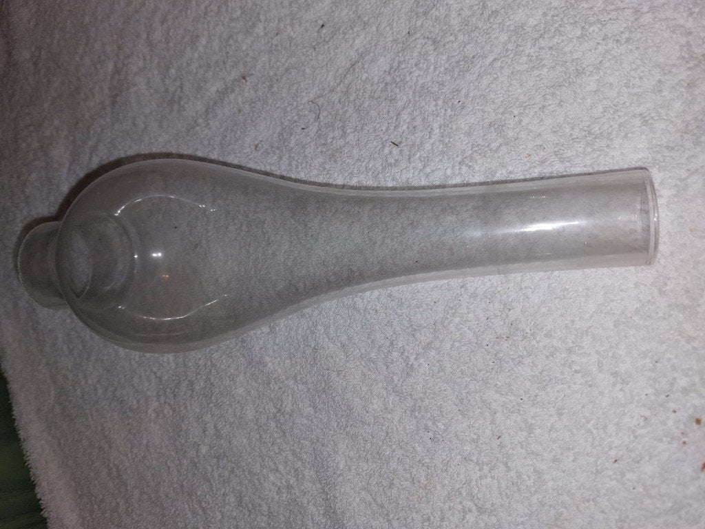 oud rookglas van een olielamp, begin 1900, Ophalen of Verzenden