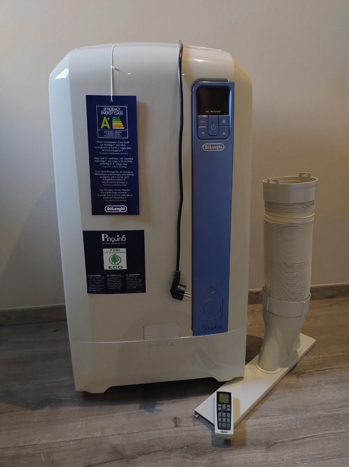 Delonghi Pinguino PAC WE112 ECO (Airconditioning), Elektronische apparatuur, Airco's, Ophalen, Ventileren, Afstandsbediening