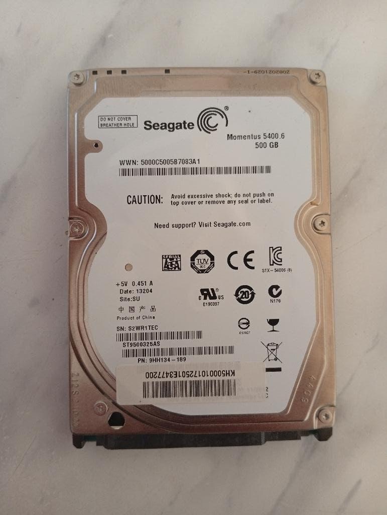 500 GB Sata 2.5 Inch, Informatique & Logiciels, Enlèvement ou Envoi, Interne, Utilisé, Seagate