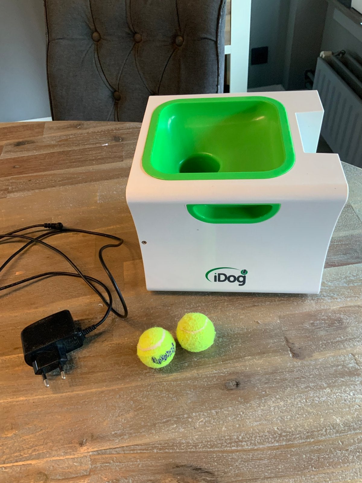 Lance-balles automatique iDog blanc et vert, Enlèvement, Comme neuf