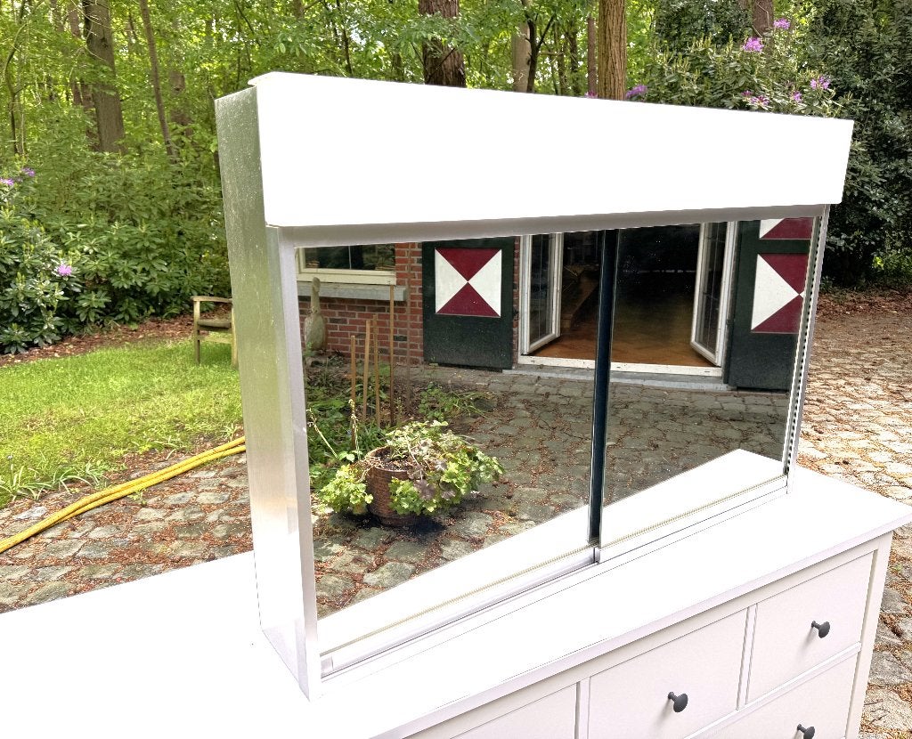 Badkamerkast spiegelkast B 104 x H 70 x D 20cm. Aluminium, Ophalen, Spiegelkast