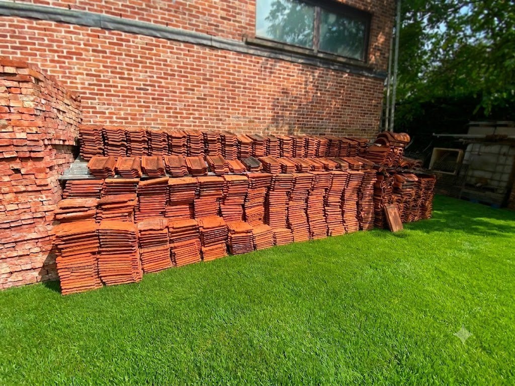 1500 Pottelberg stormpan rood dubbele sluiting - koramic, Ophalen, Zo goed als nieuw, Rood, Dakpannen