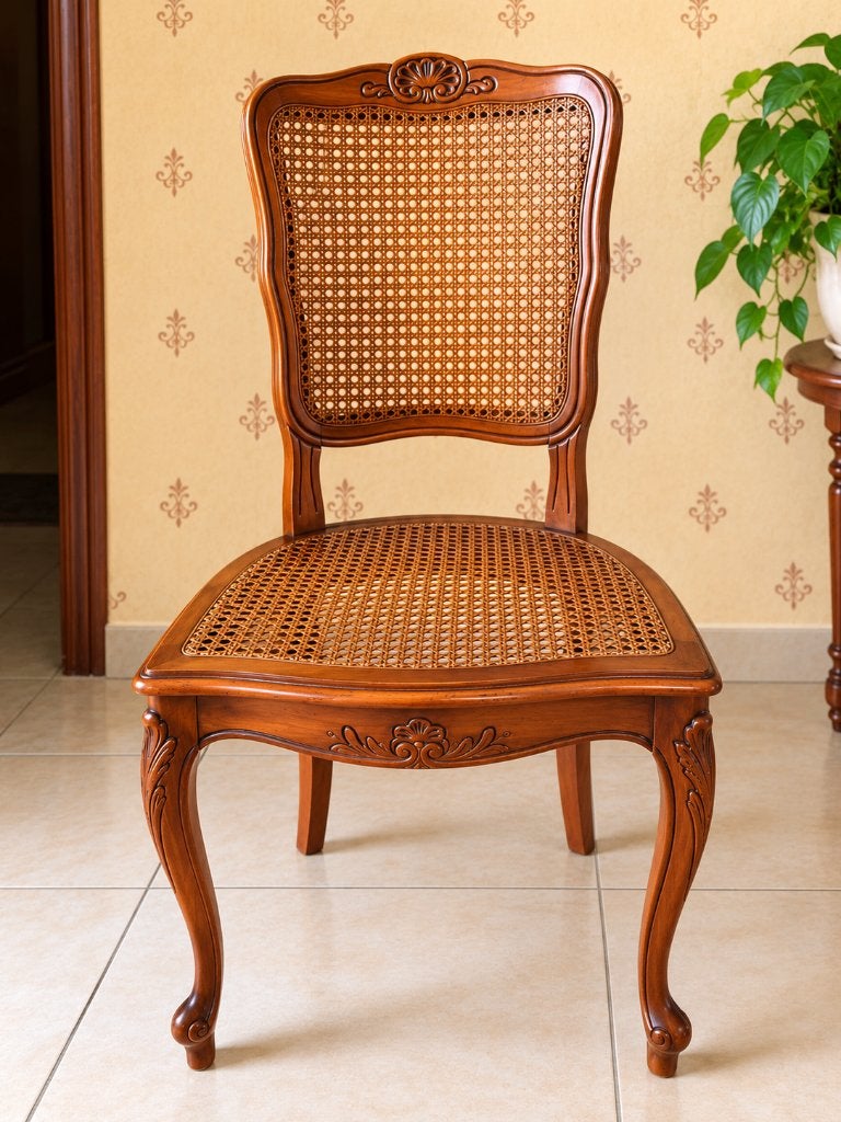 Ensemble de 5 chaises style  Louis XV, Comme neuf, Brun, Enlèvement, Cinq, Six Chaises ou plus