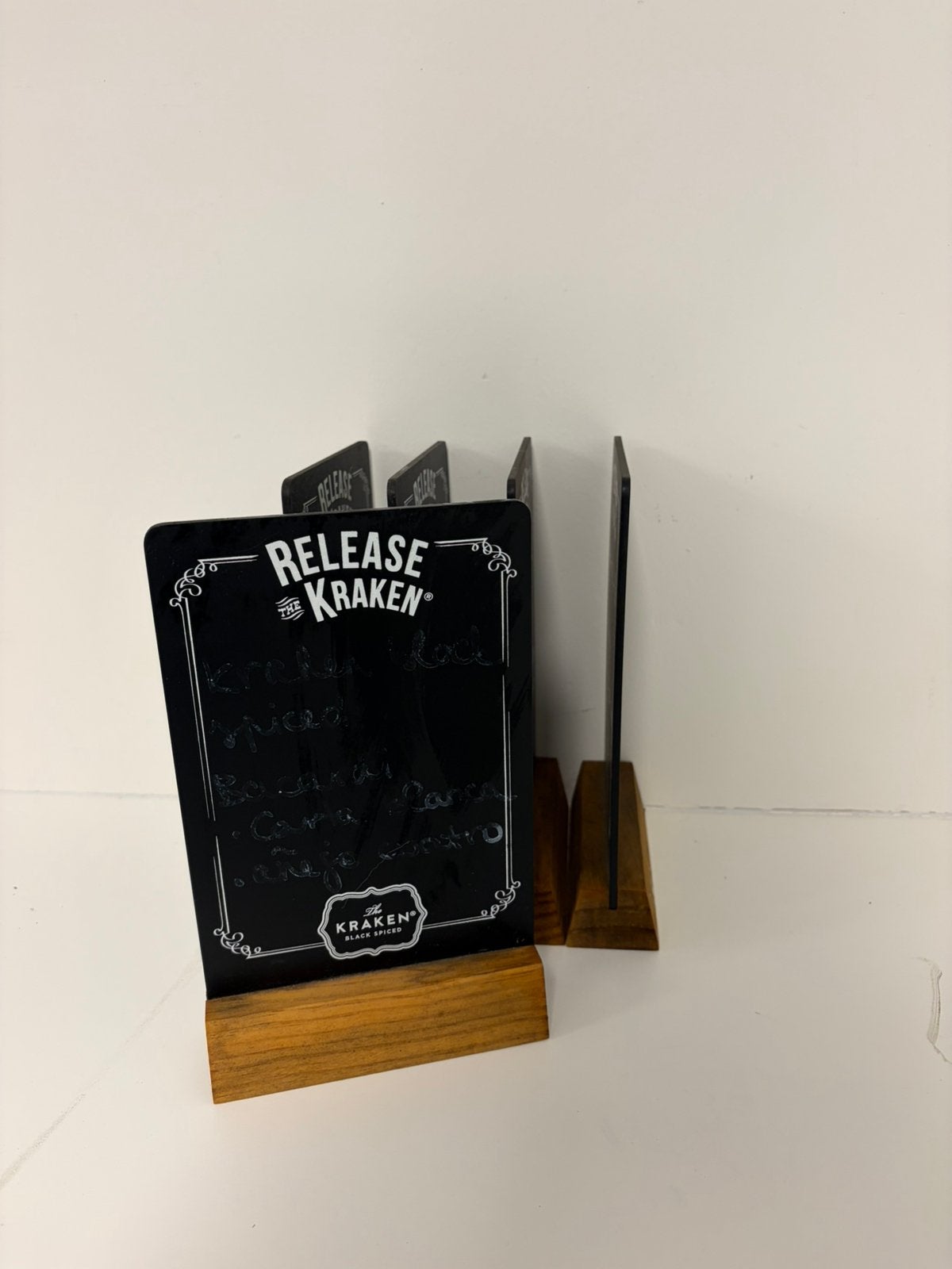 kraken krijt/menu bord, Ophalen