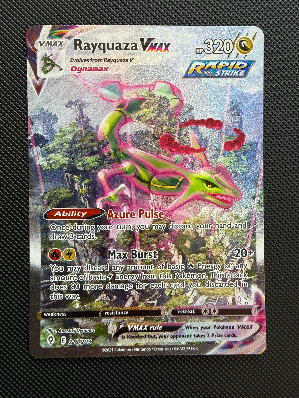 Rayquaza VMAX (Alternate Art Secret), Ophalen, Zo goed als nieuw