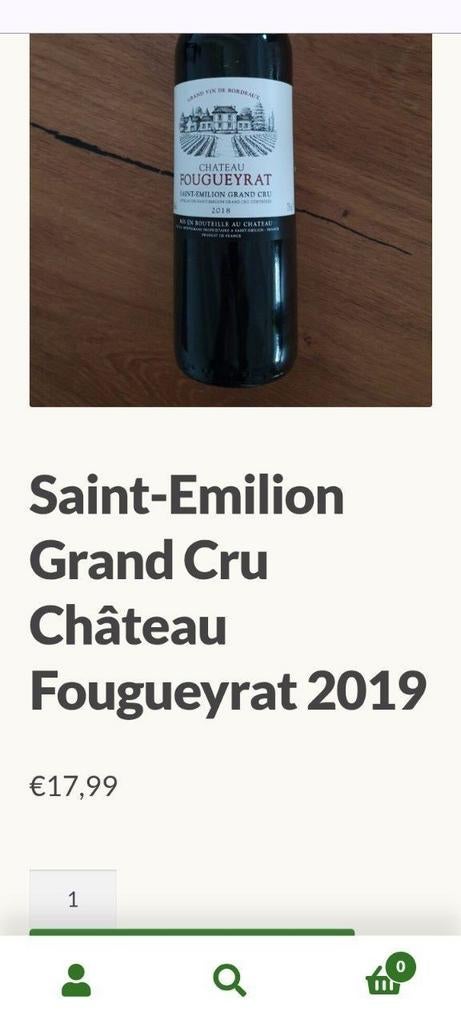 Chateau wijn van 2019, Ophalen