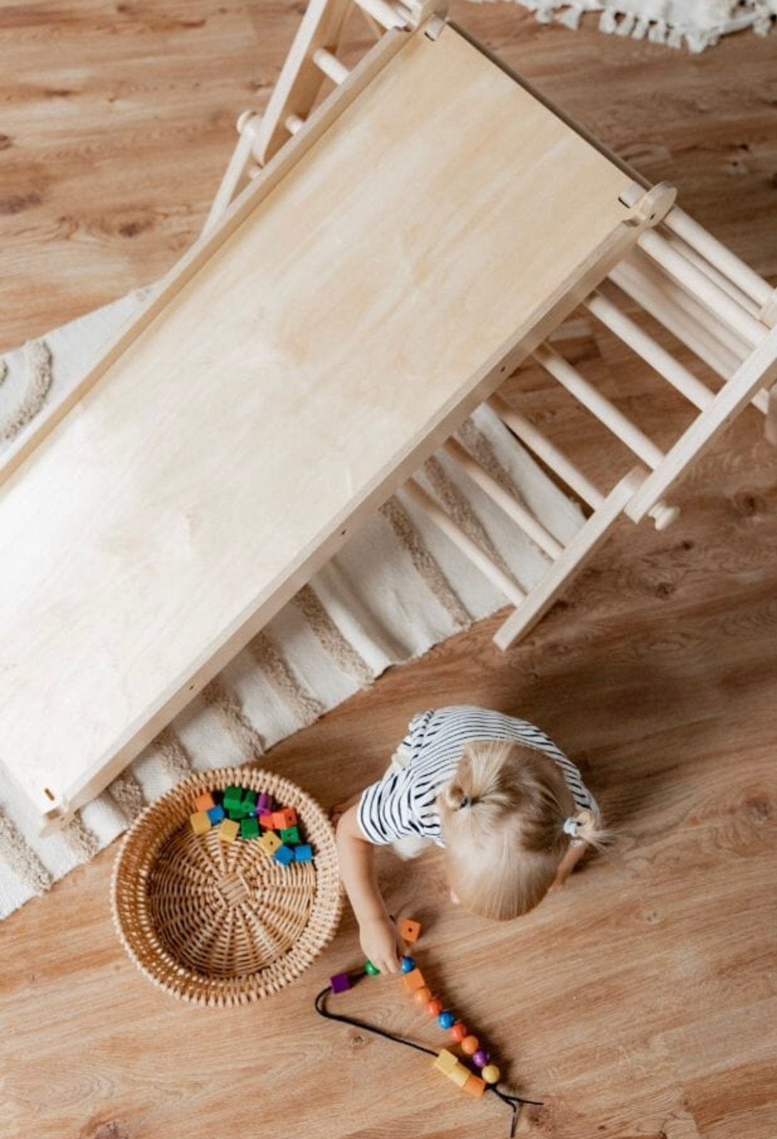 Klimrek 4 element + glijbaan Ette Tete, Enfants & Bébés, Jouets | Jouets en bois, Comme neuf, Enlèvement