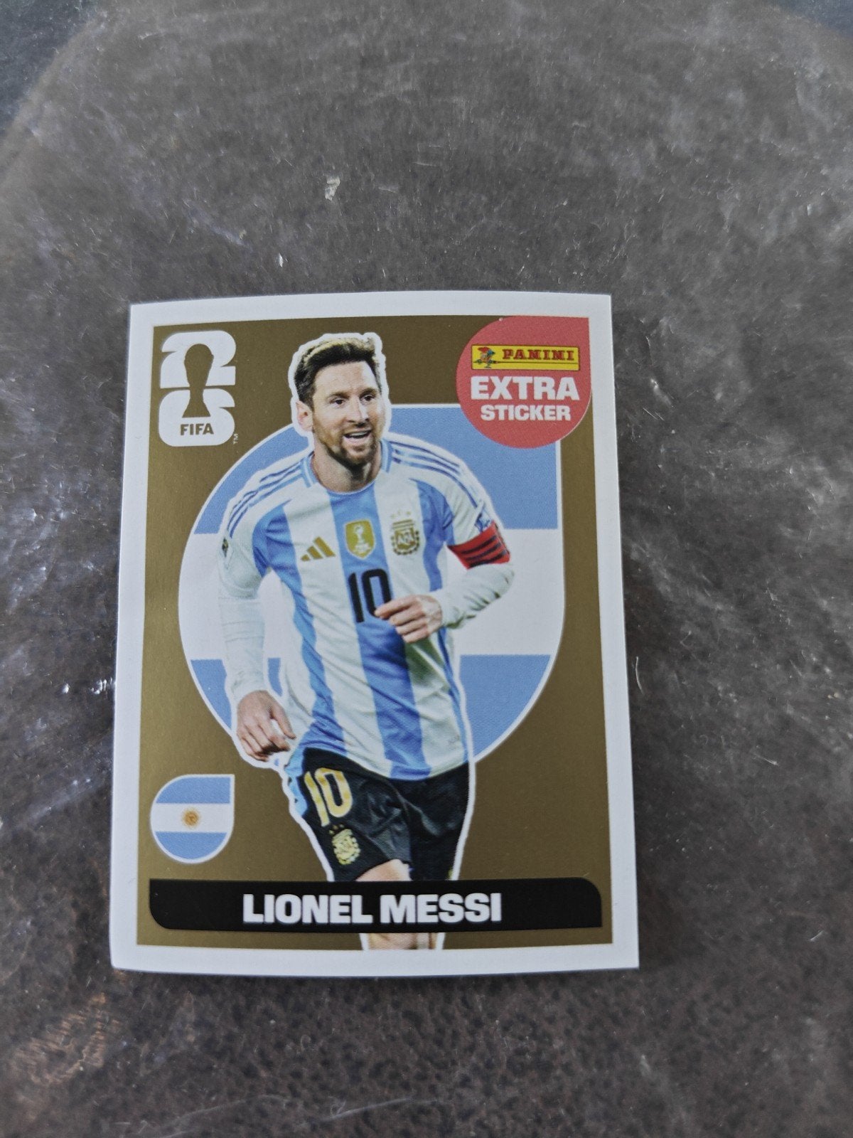 Panini sticker 2026 Lionel Messi Goud, Ophalen, Nieuw, Sport