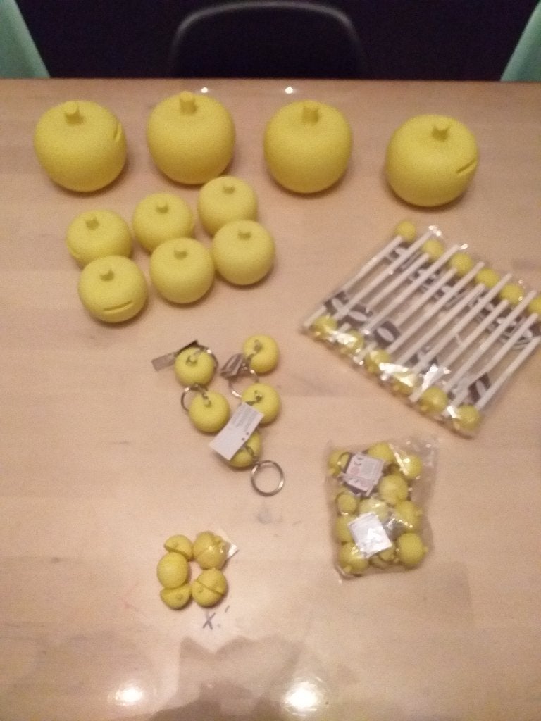 Appel pompom geel van Bb collectie, Ophalen of Verzenden, Nieuw, Kraamcadeau