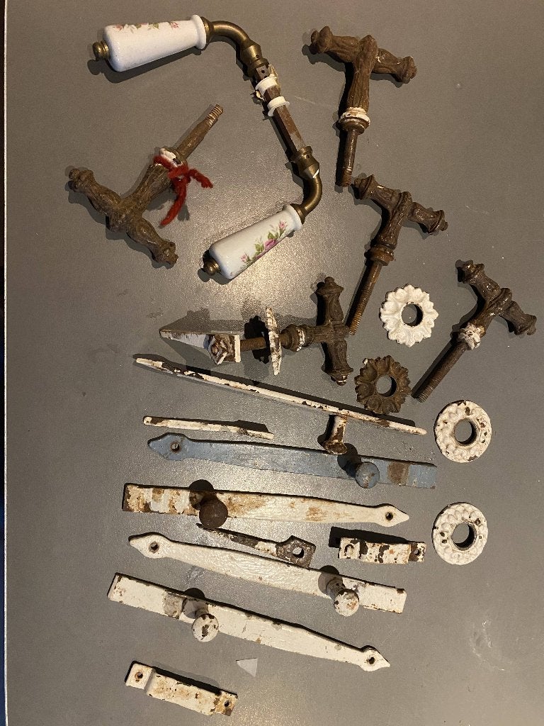 Antiek deurbeslag, Ophalen, Gebruikt