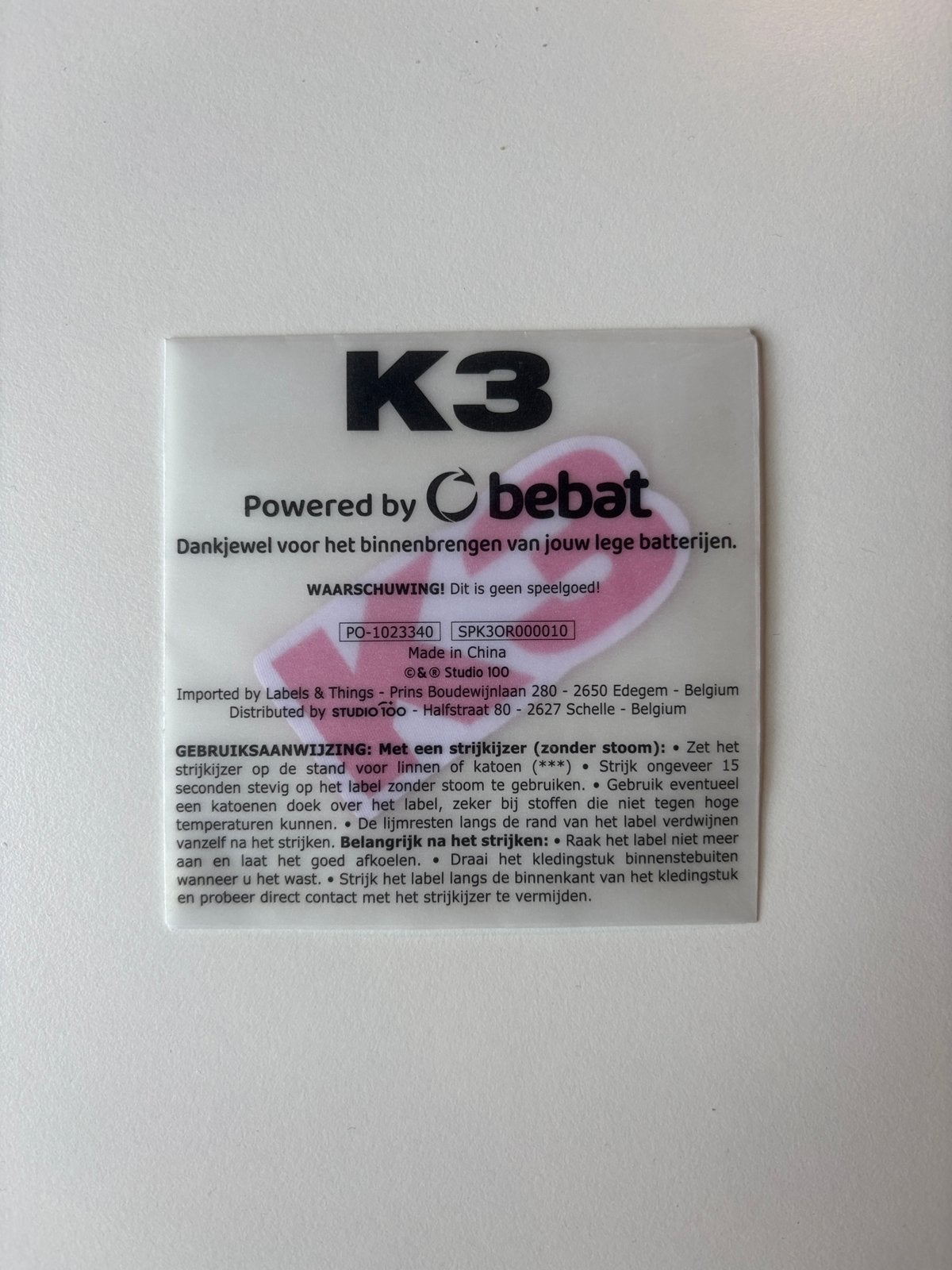 K3 Originals Bebat strijklabel, Tickets en Kaartjes, Concerten | Nederlandstalig